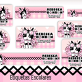 Etiquetas Escolares Rebeca Bombom
