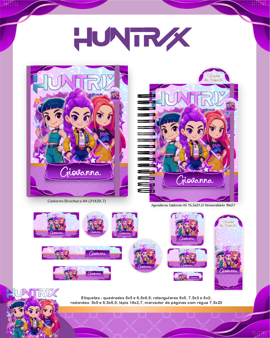 Arquivo Digital Guerreiras do K-POP Personalizável