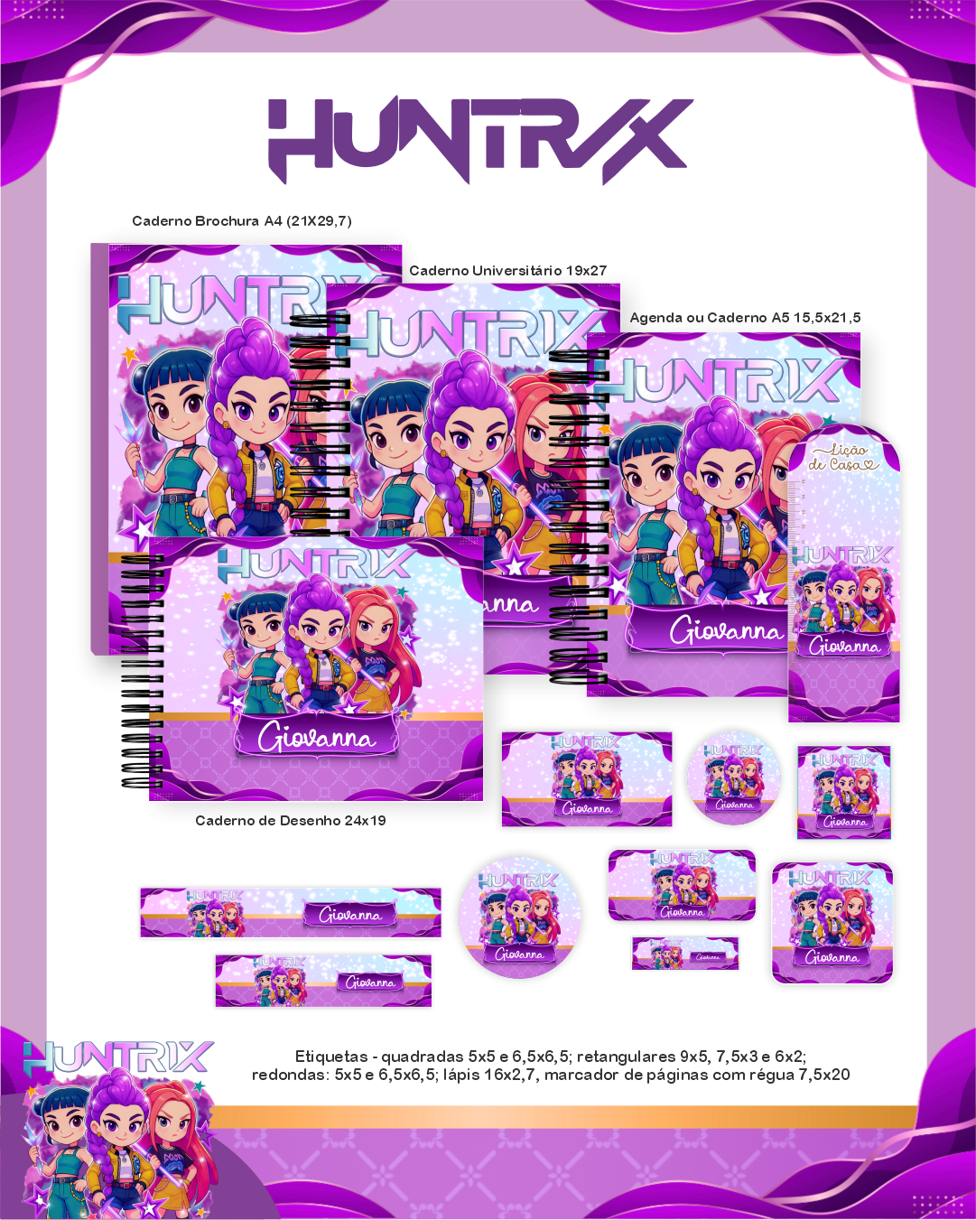 Arquivo Digital Guerreiras do K-POP Personalizável