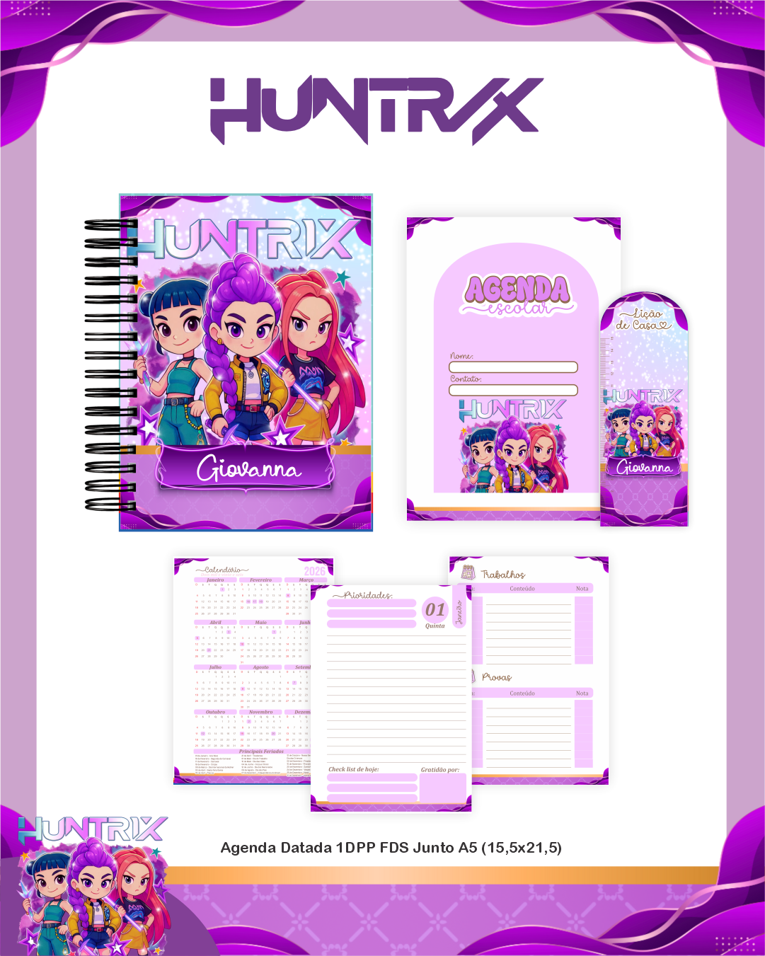 Arquivo Digital Guerreiras do K-POP Personalizável