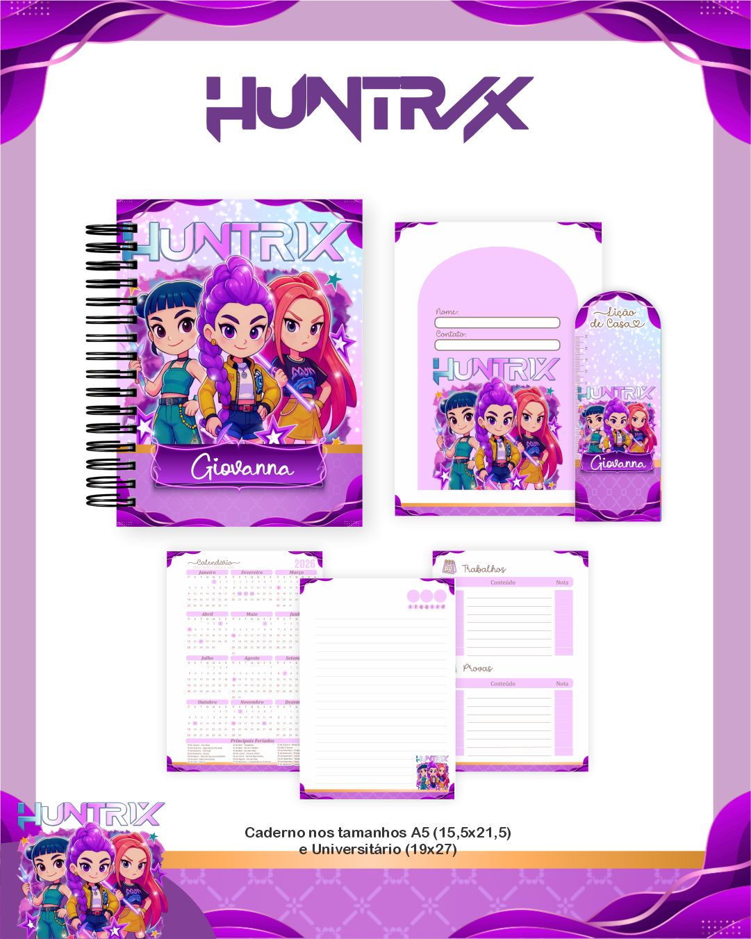 Arquivo Digital Guerreiras do K-POP Personalizável