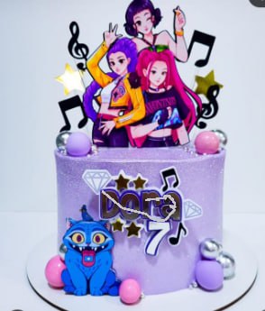 Topo de Bolo Guerreiras do K-POP #002