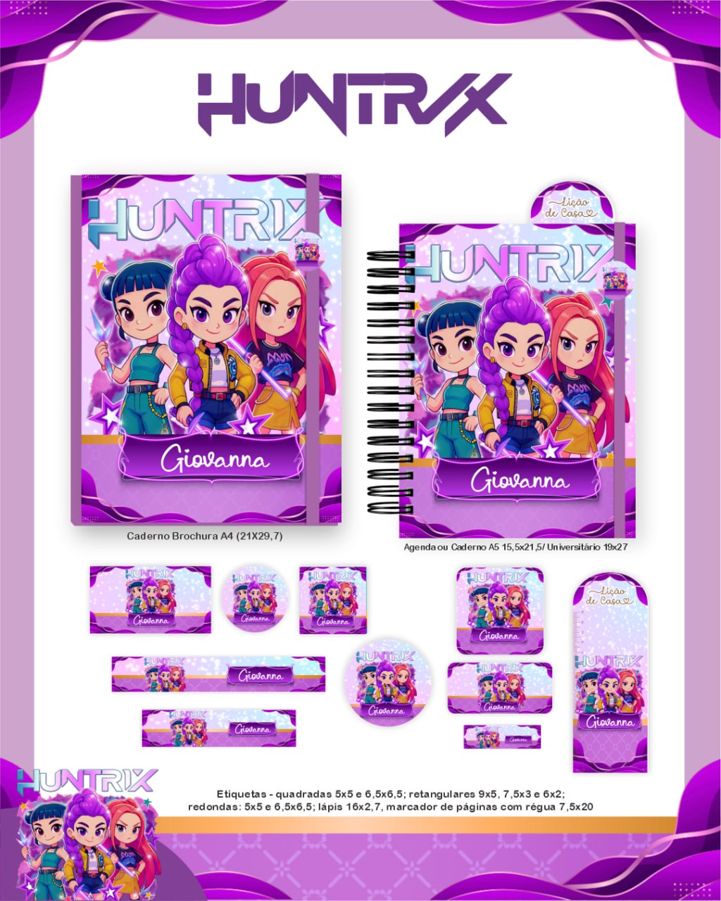 Arquivo Digital Guerreiras do K-POP Personalizável